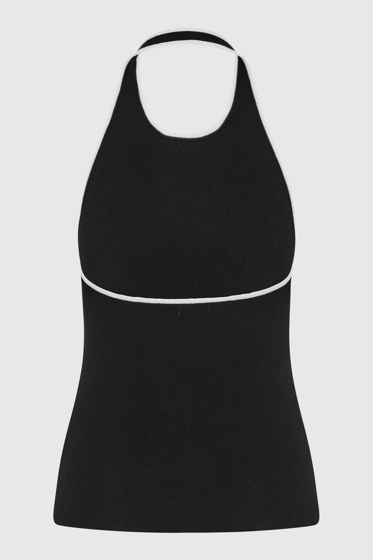 Fine Line Halter Top - Black - 7