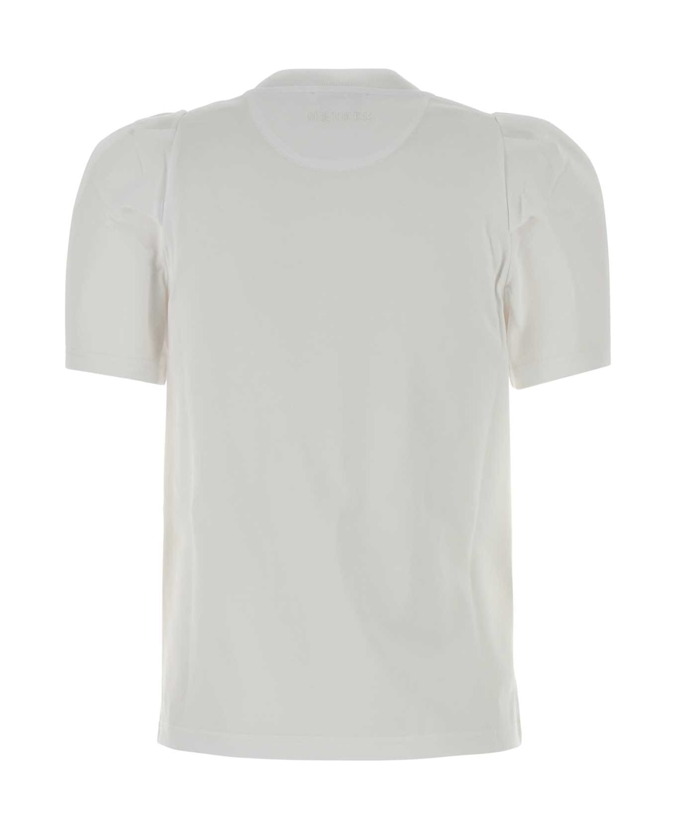 White Cotton T-shirt - 2