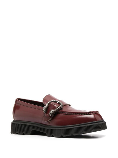 GUCCI polished buckle-fastening loafers outlook