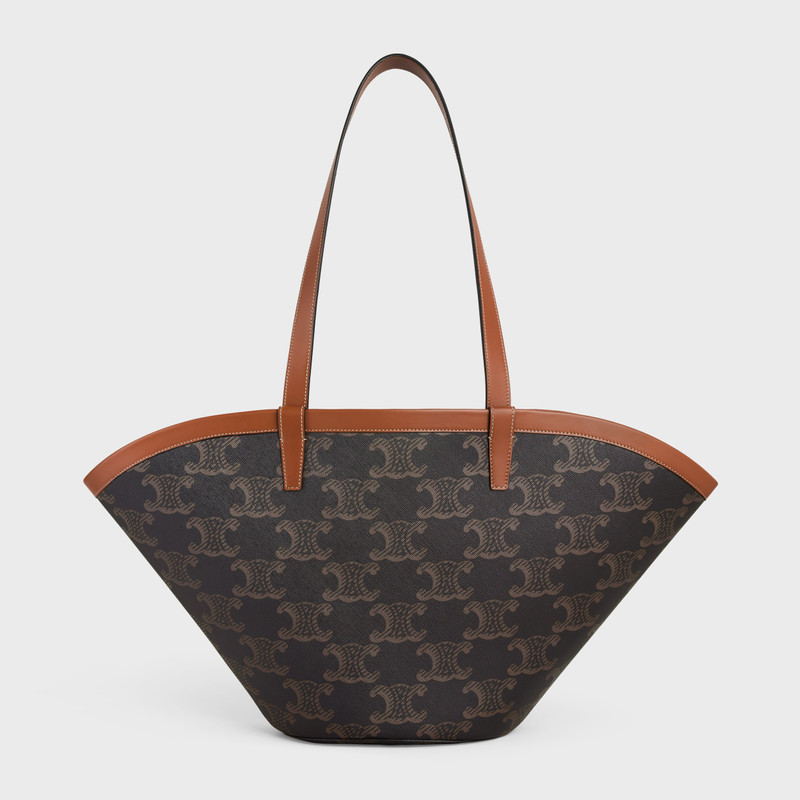 Medium Couffin Bag in Triomphe Canvas XL and Calfskin 5