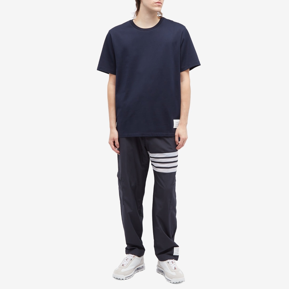 Thom Browne Relaxed Fit Side Split Classic T-Shirt - 4