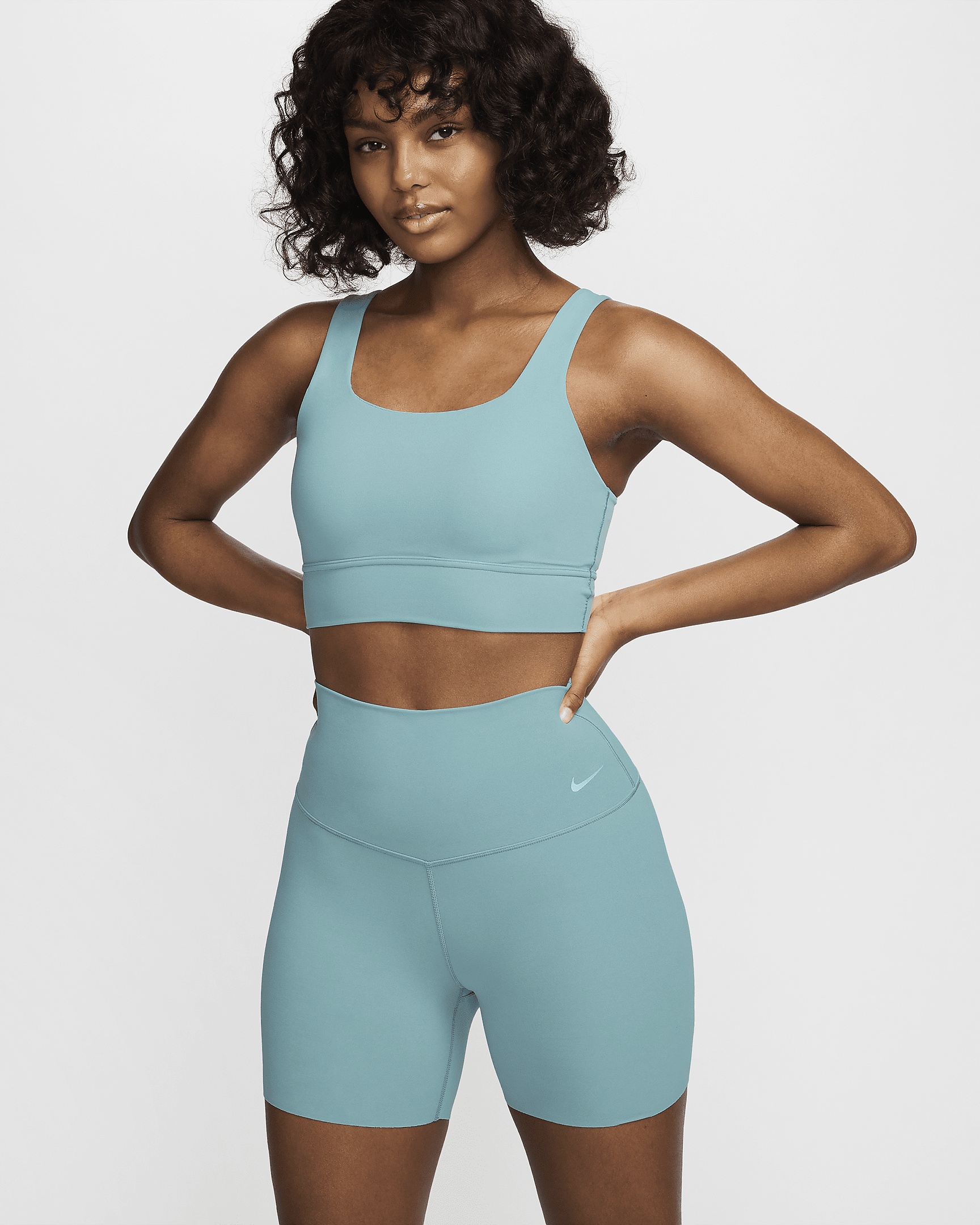 Nike Zenvy Women's Gentle-Support High-Waisted 5" Biker Shorts - 1