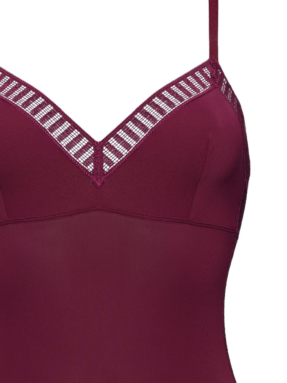 graphic-lace bodysuit - 2