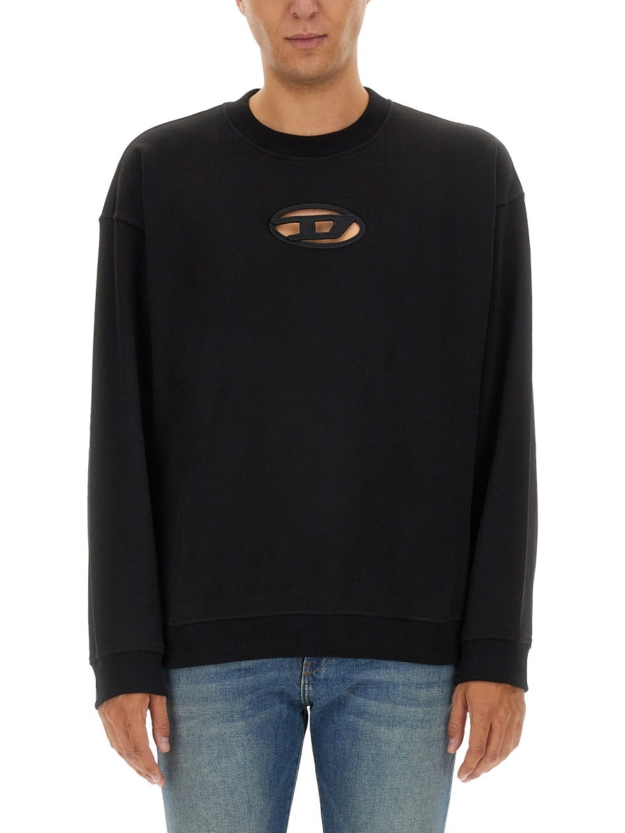 DIESEL A15378 0GRAC 9XX S-BOXT-OD スウェット Diesel S-Boxt-Od Sweatshirt - Black - Men | A153780GRAC9XX