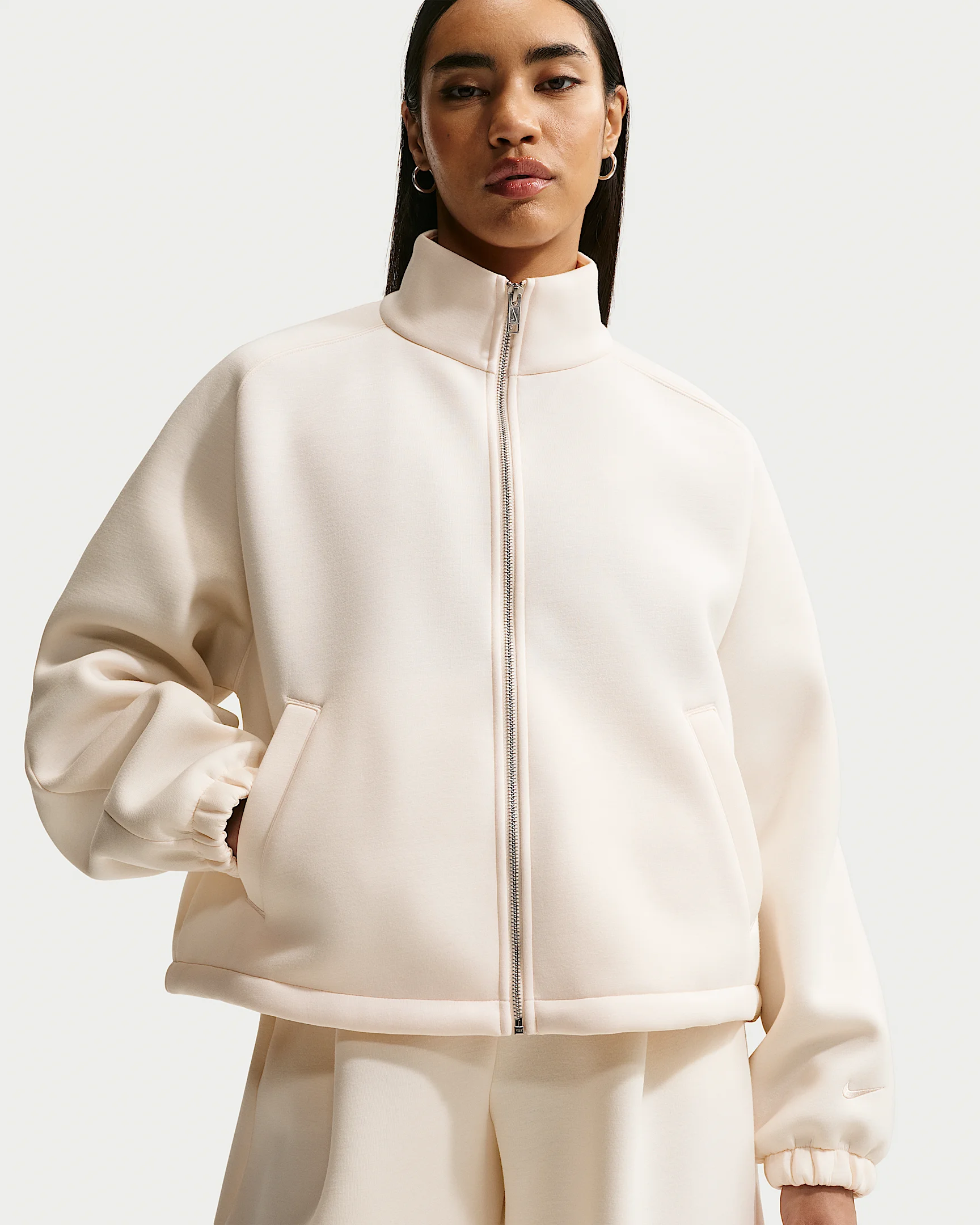 Nike Pregame Fleece Women's Oversized Track Jacket - 1
