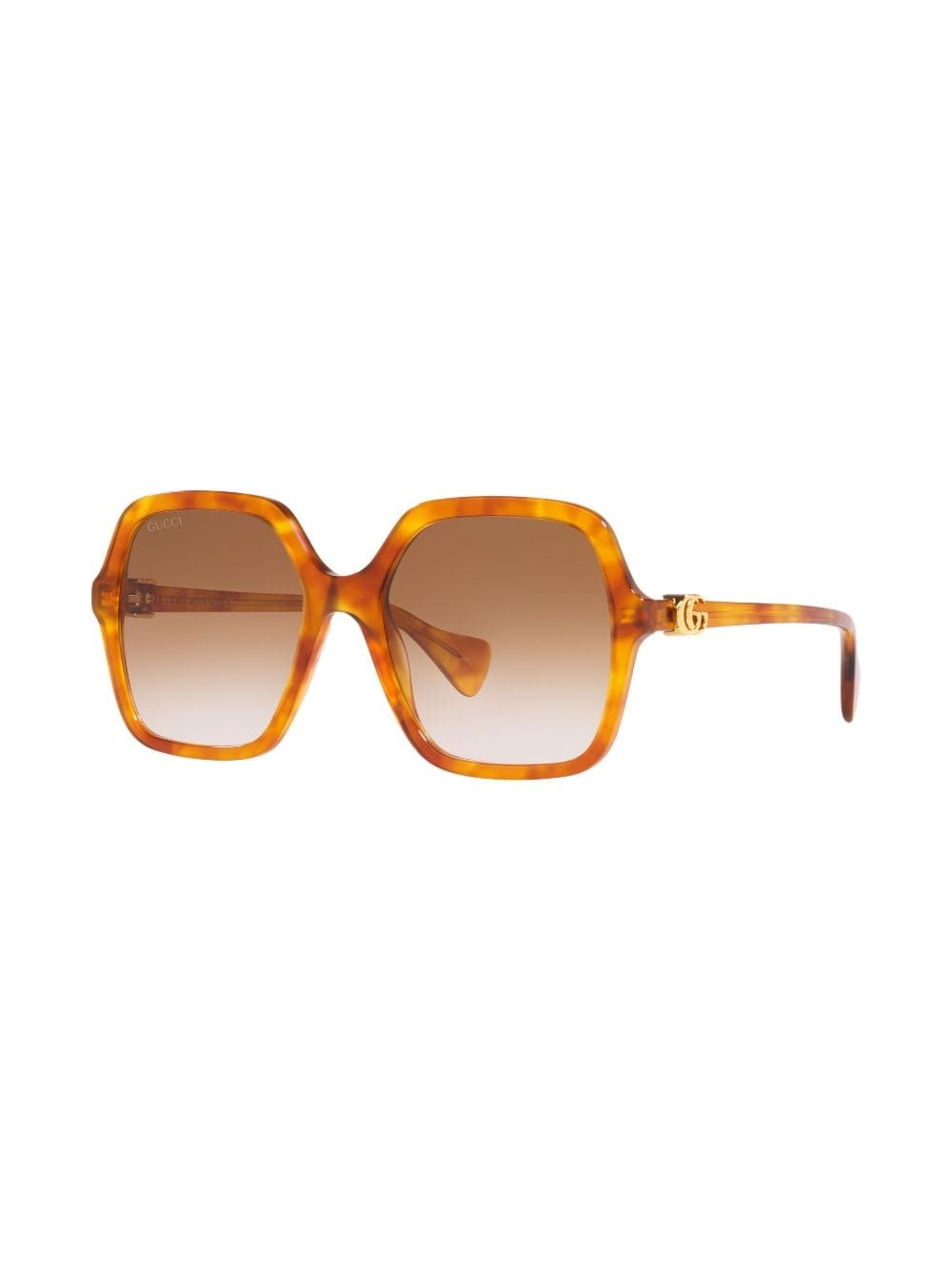 logo-plaque oversize-frame sunglasses - 3