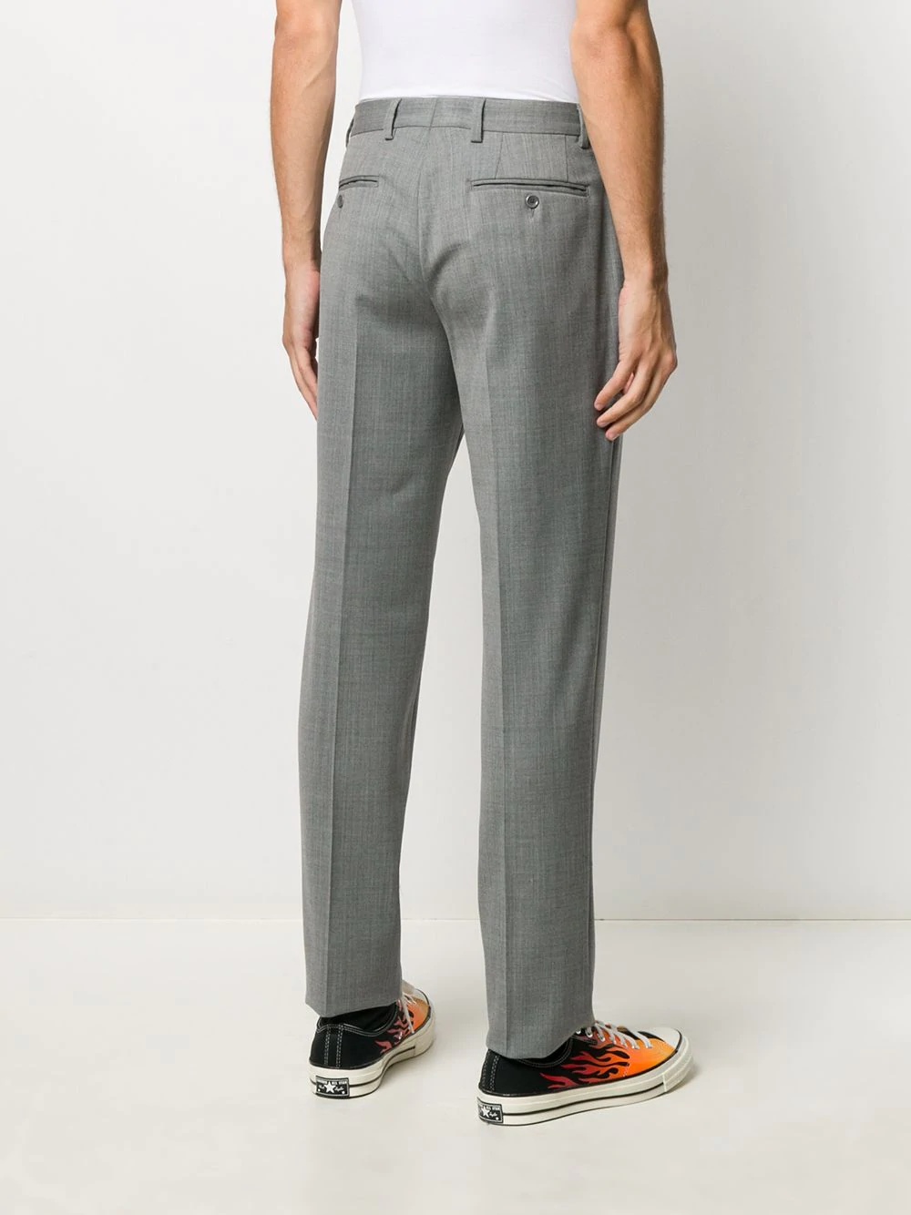 straight-leg trousers - 4