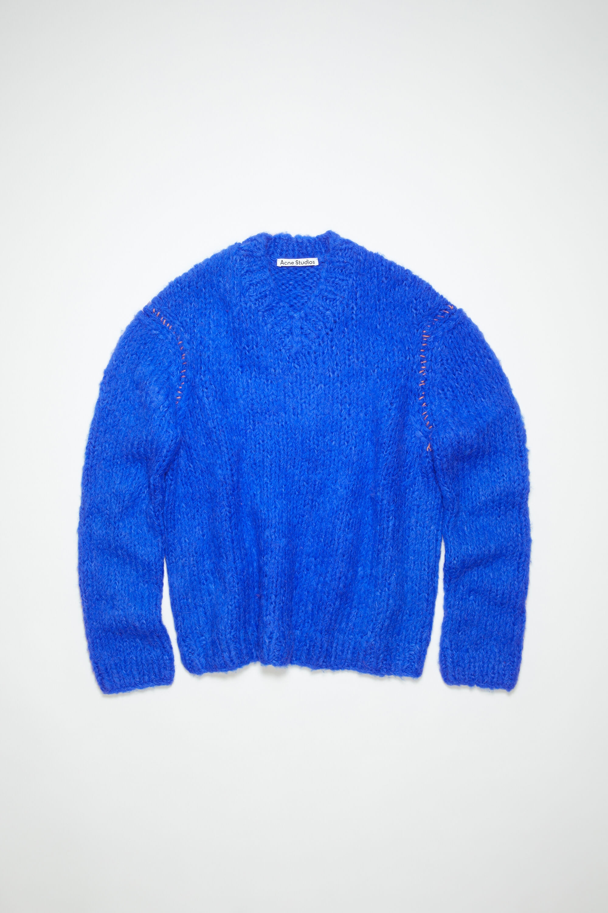 Acne Studios Knitted alpaca mix jumper - Deep blue | REVERSIBLE
