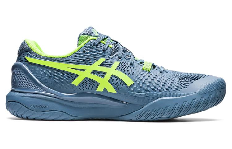 Asics Gel Resolution 9 'Steel Blue Hazard Green' 1041A330-400 - 2