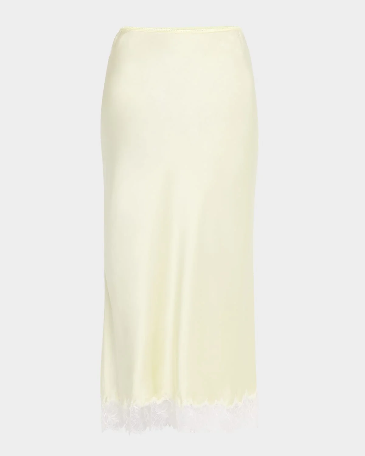 Miranda Scalloped Lace Bias-Cut Skirt - 1