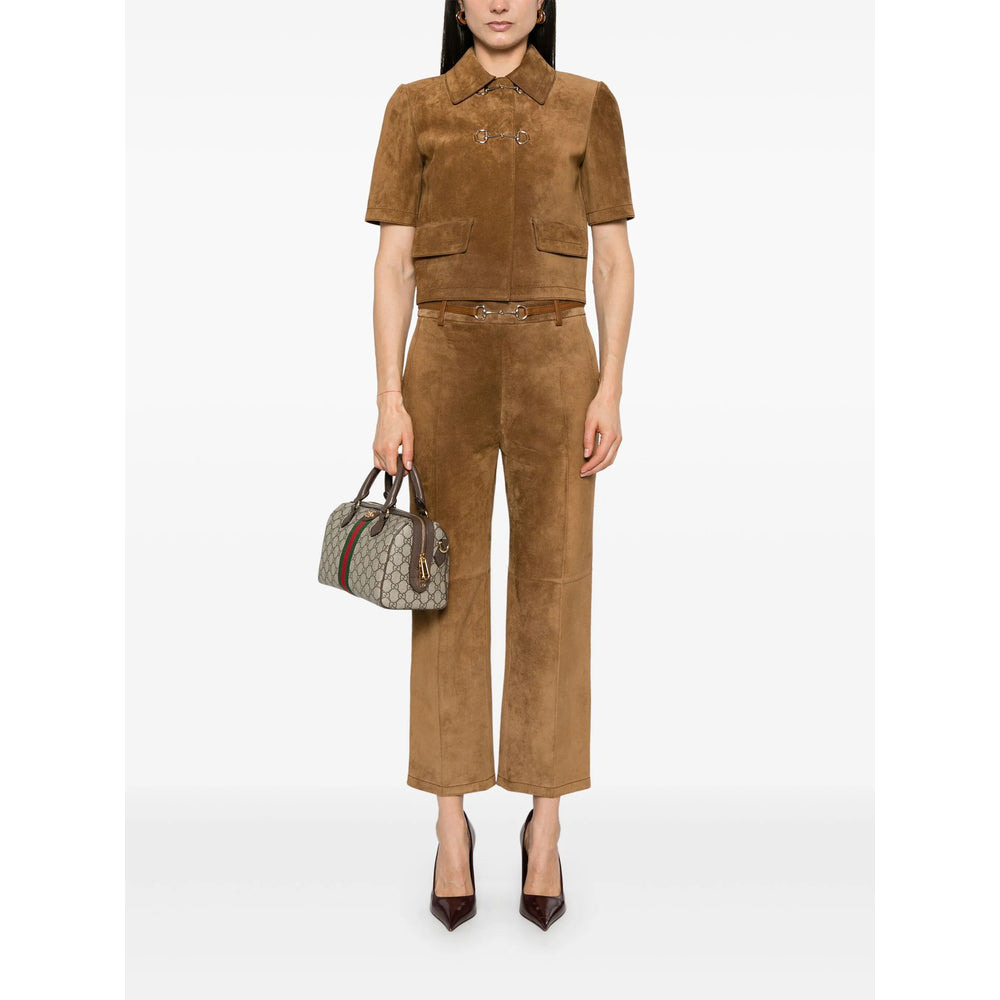 Gucci Brown Trousers - Straight Trousers Women - 5