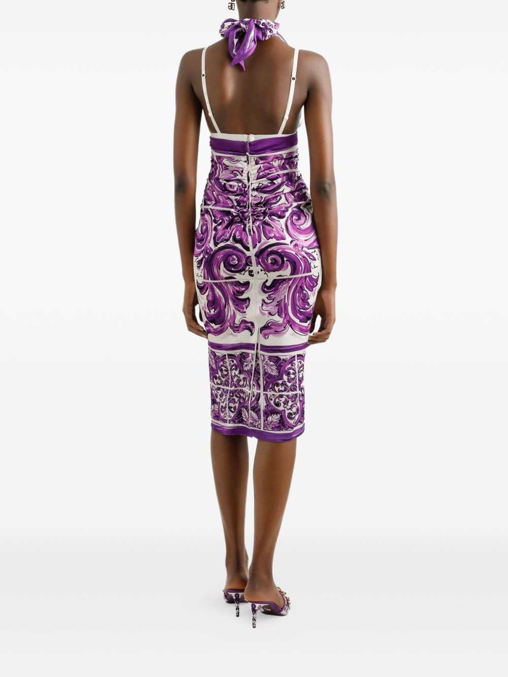 graphic-print midi dress - 3