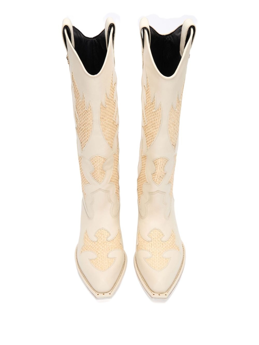 Western-inspired embroidered boots - 4