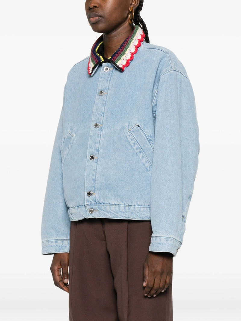 STINE GOYA Stine Goya Contrasting-collar Denim Jacket outlook