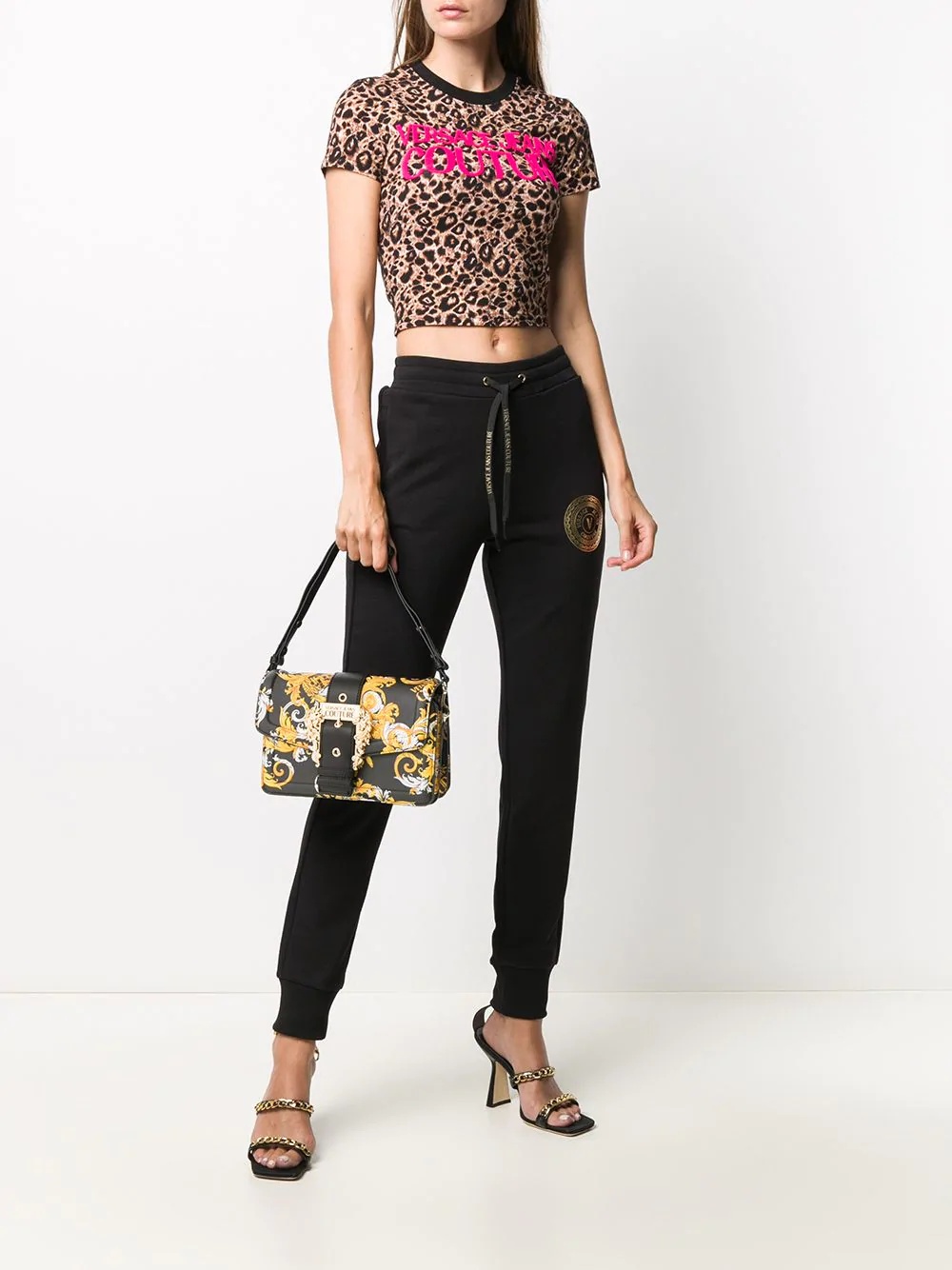 baroque print shoulder bag - 2