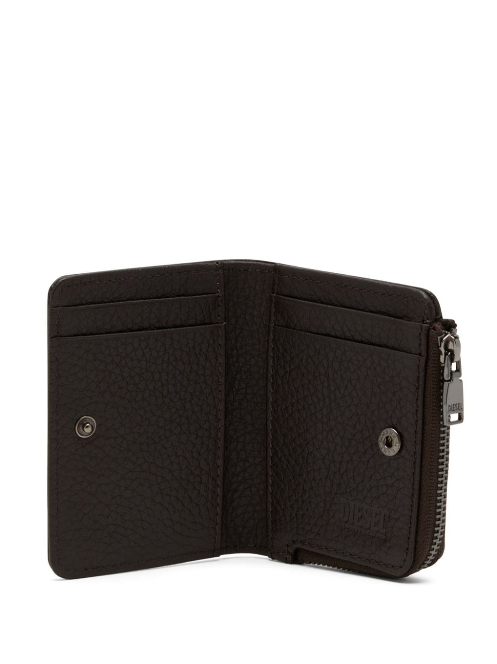 tonal-design leather wallet - 4