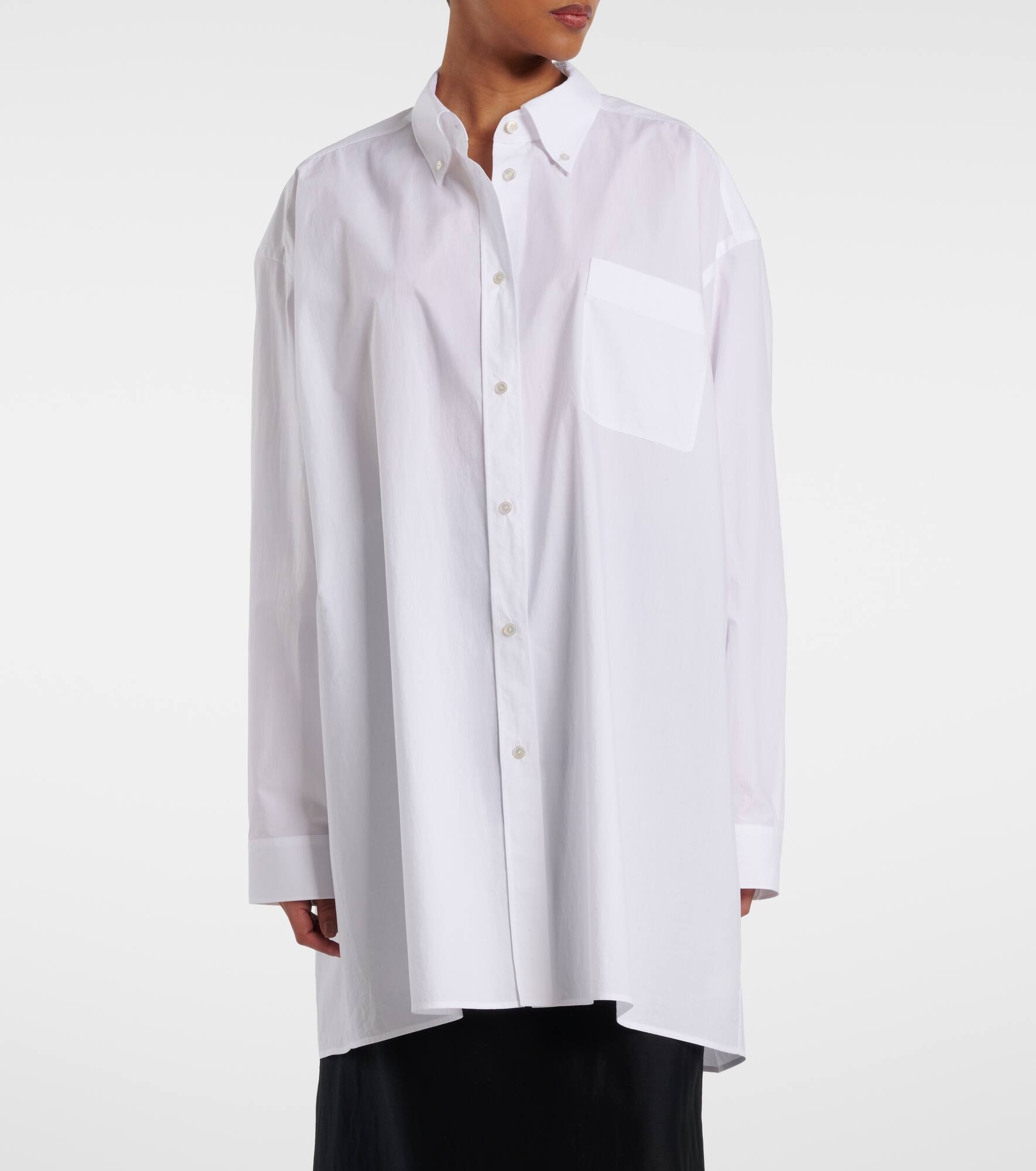 Victoria oversized cotton poplin shirt - 6
