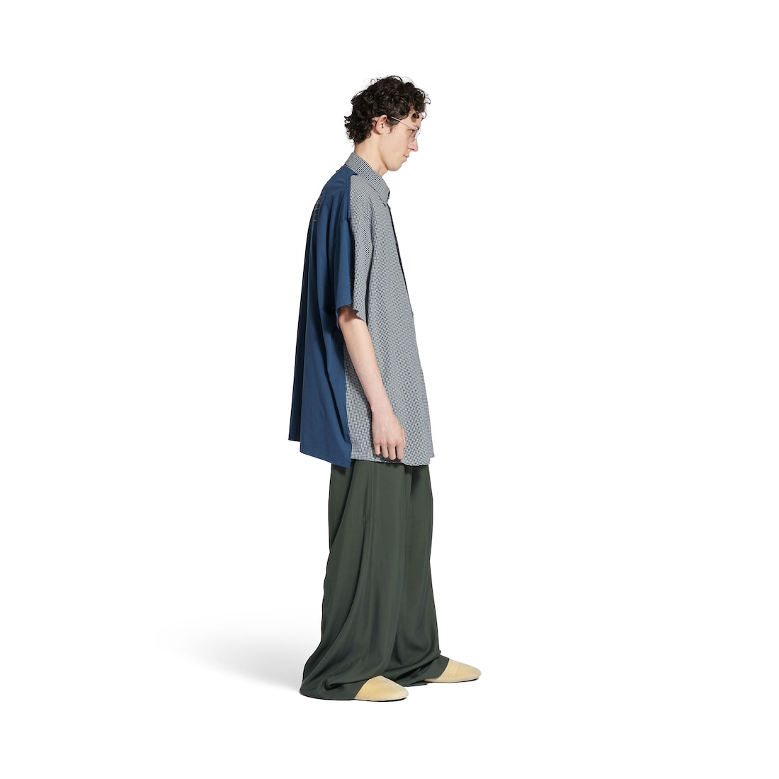 Men's Tailored Tracksuit Pants in Khaki - 3