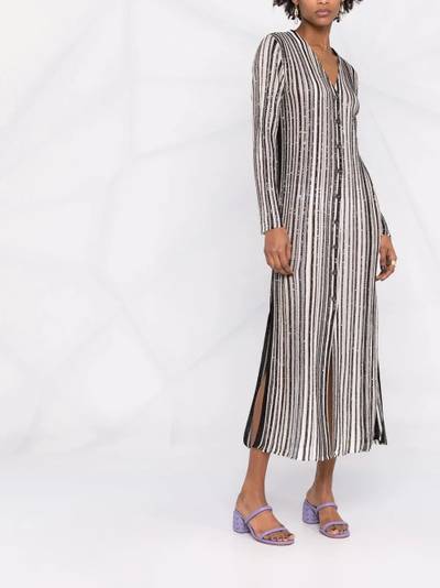 Missoni sequin-embellished striped dress outlook