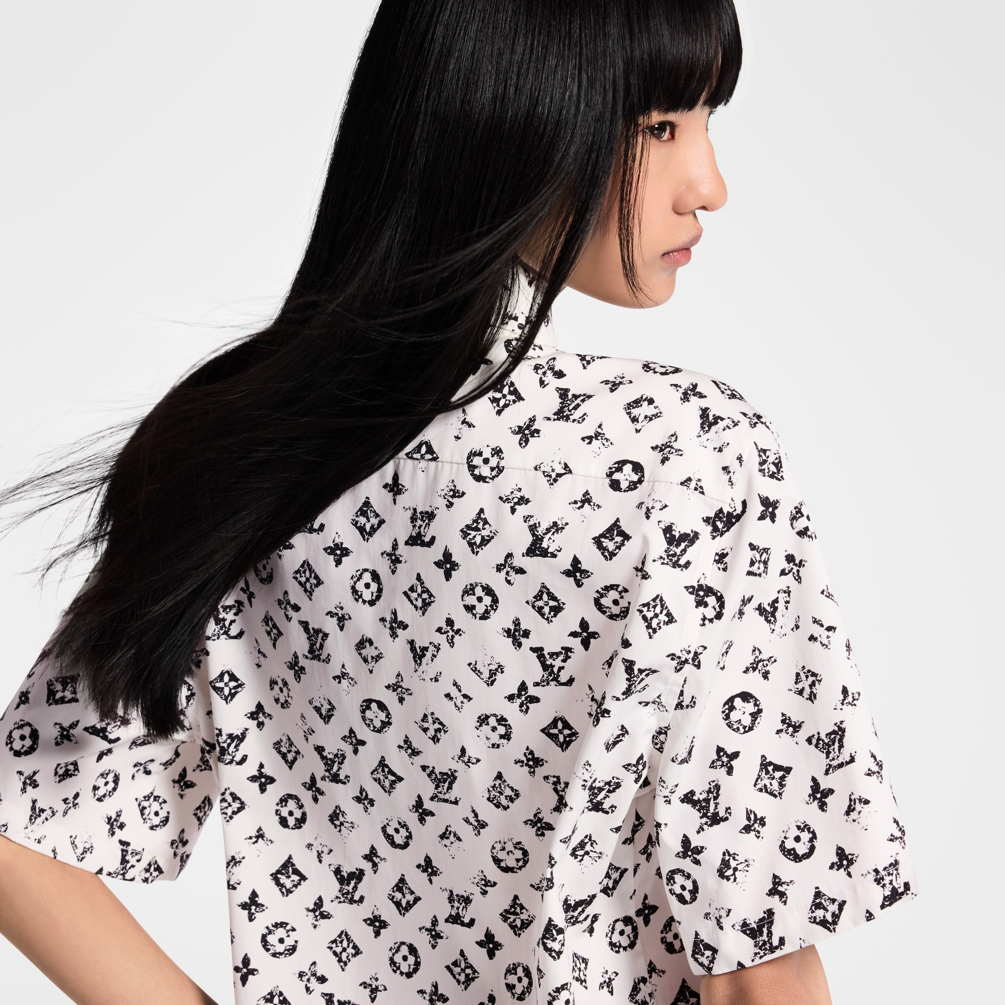 Graphic Monogram Shirt Dress - 4