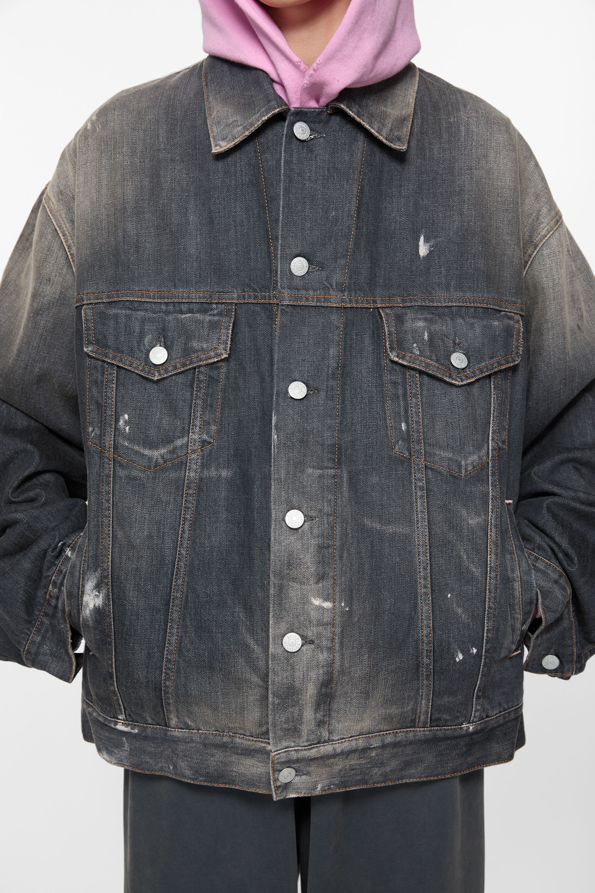 Denim jacket - Oversized fit - Black - 6