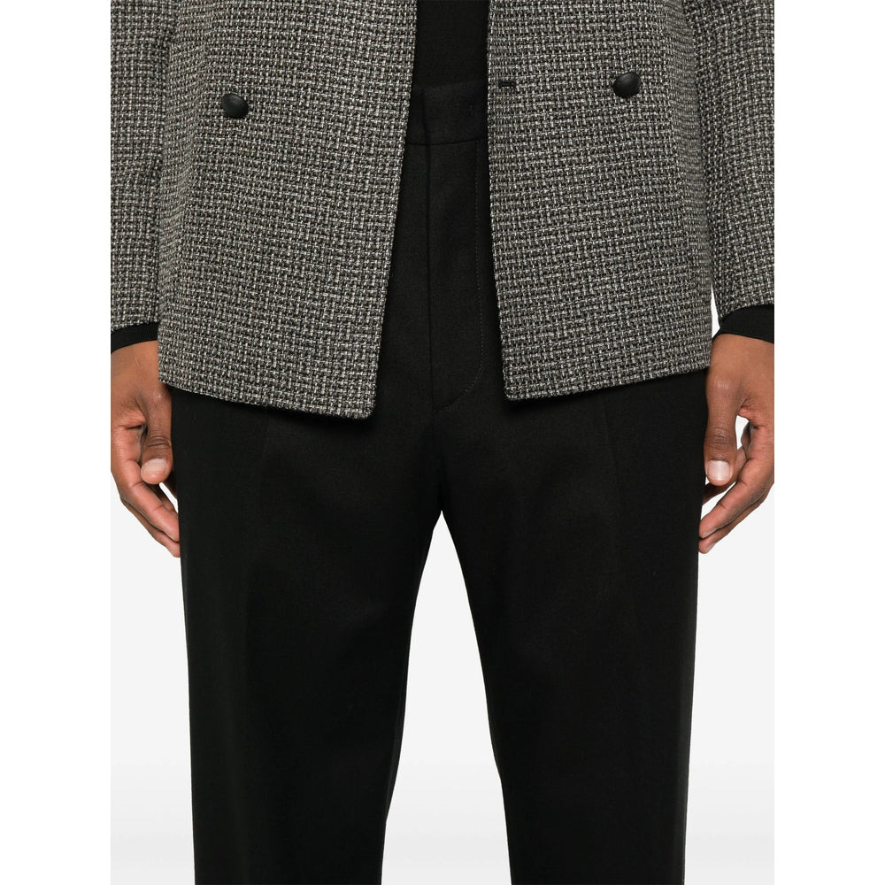 TAGLIATORE - Tagliatore Black Trousers - Tailored Trousers Men - 2