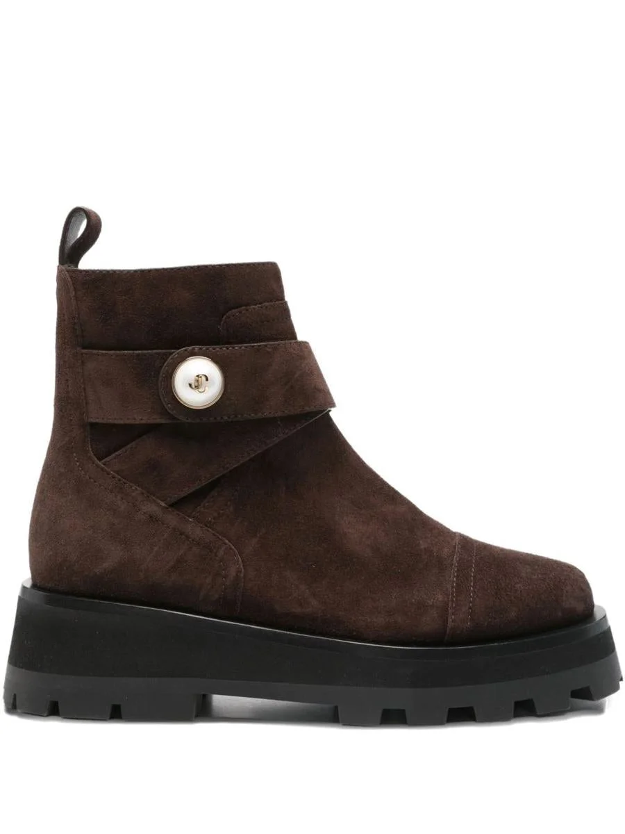 Jimmy Choo Meena Suede Leather Boots - 1