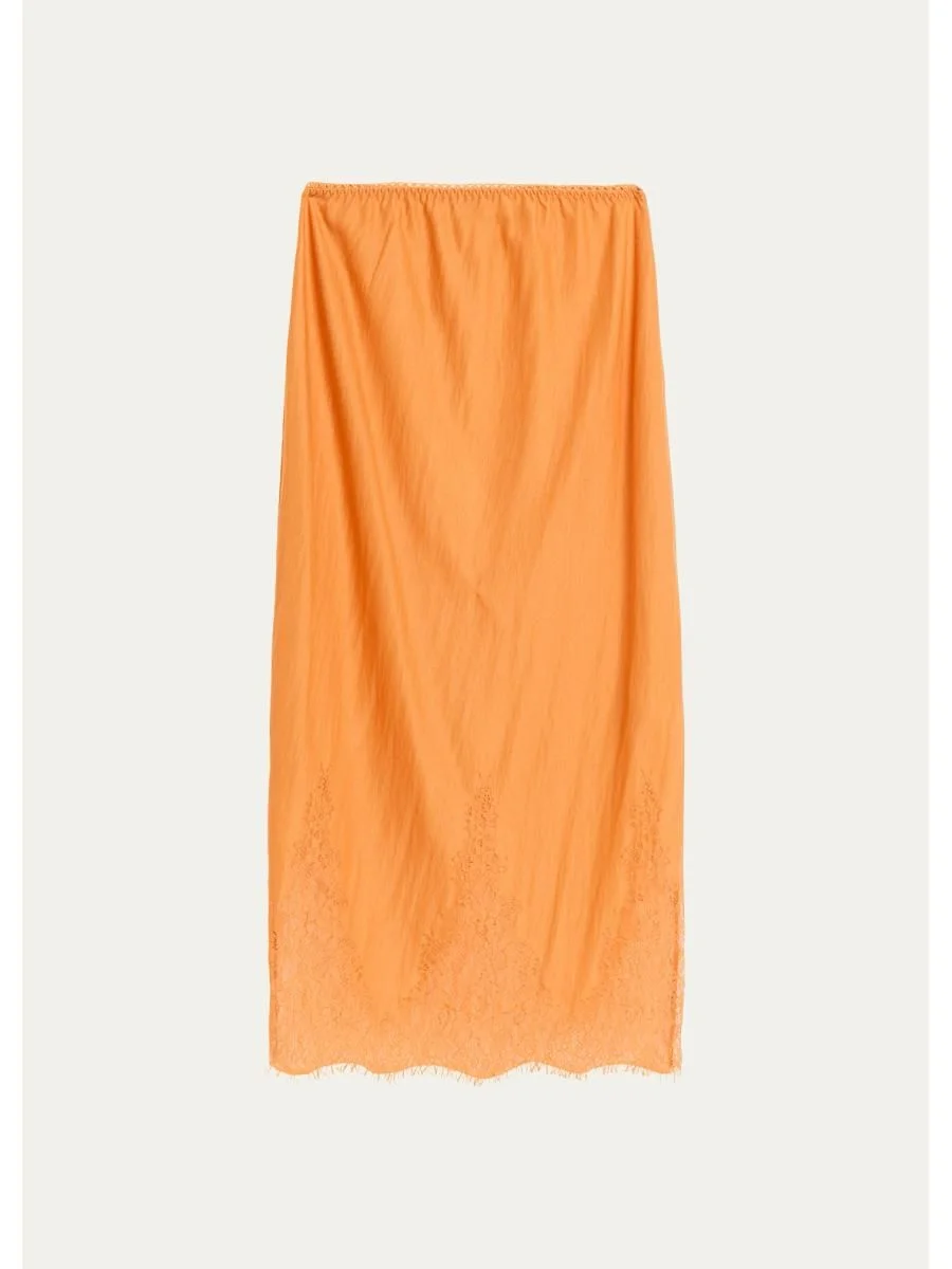 Lace-Trim Skirt - 1