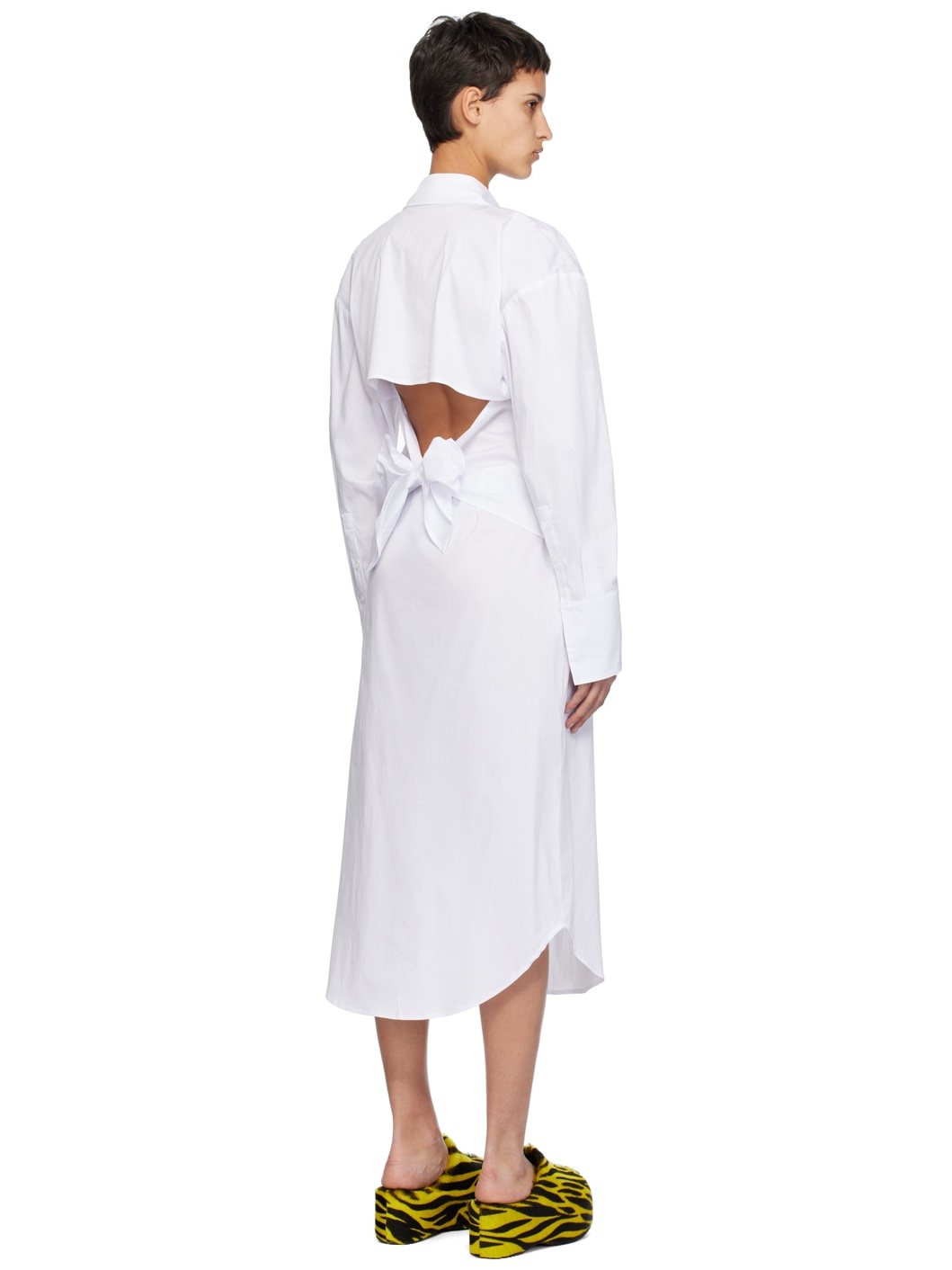 White Kerr Midi Dress - 3