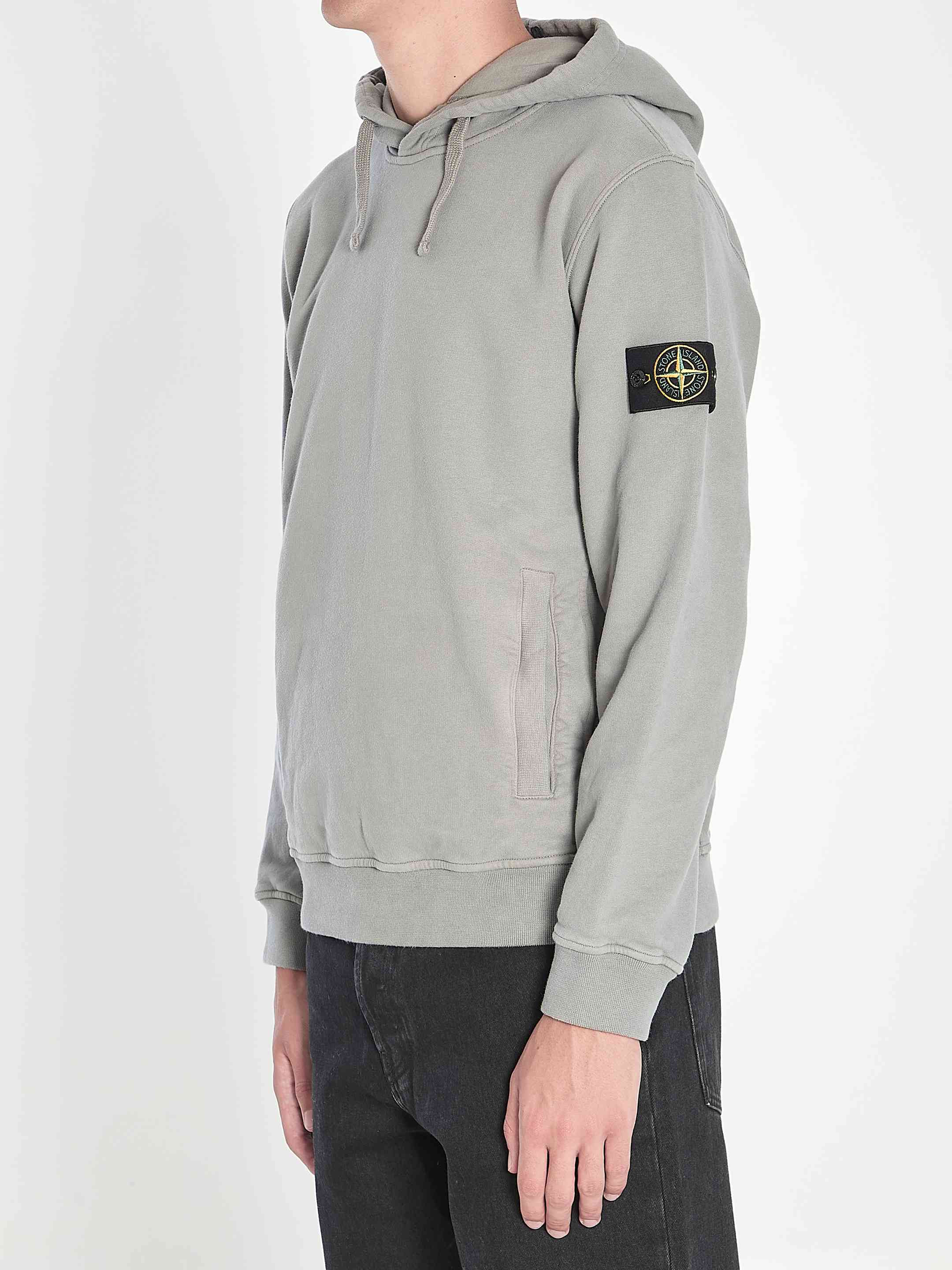 Stone Island Men Organic Cotton Hooded Sweatshirt - 2