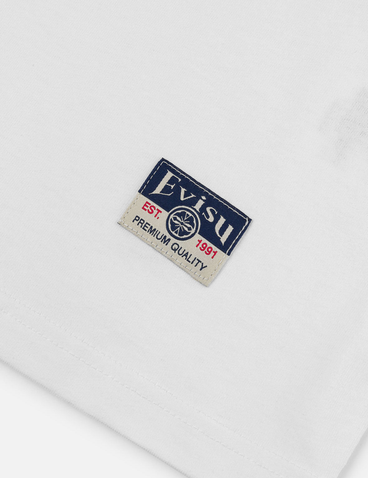 Multi-pocket Color Blocking Sashiko Loose Fit T-shirt - 13
