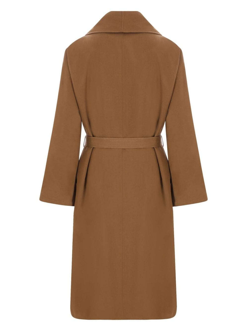 silk double-breasted coat - 2