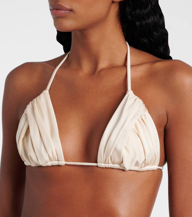 Jasmin ruched triangle bikini top 4