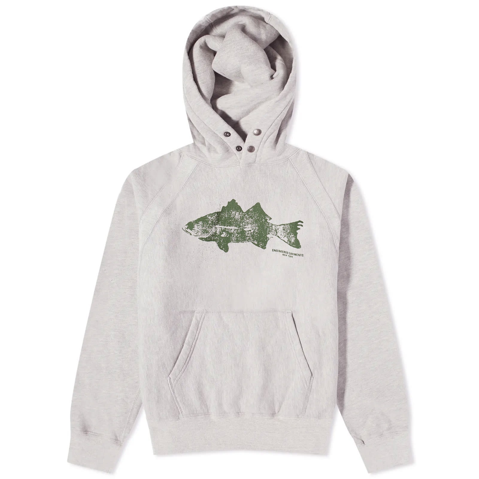 Engineered Garments Raglan Fish Hoodie - 1