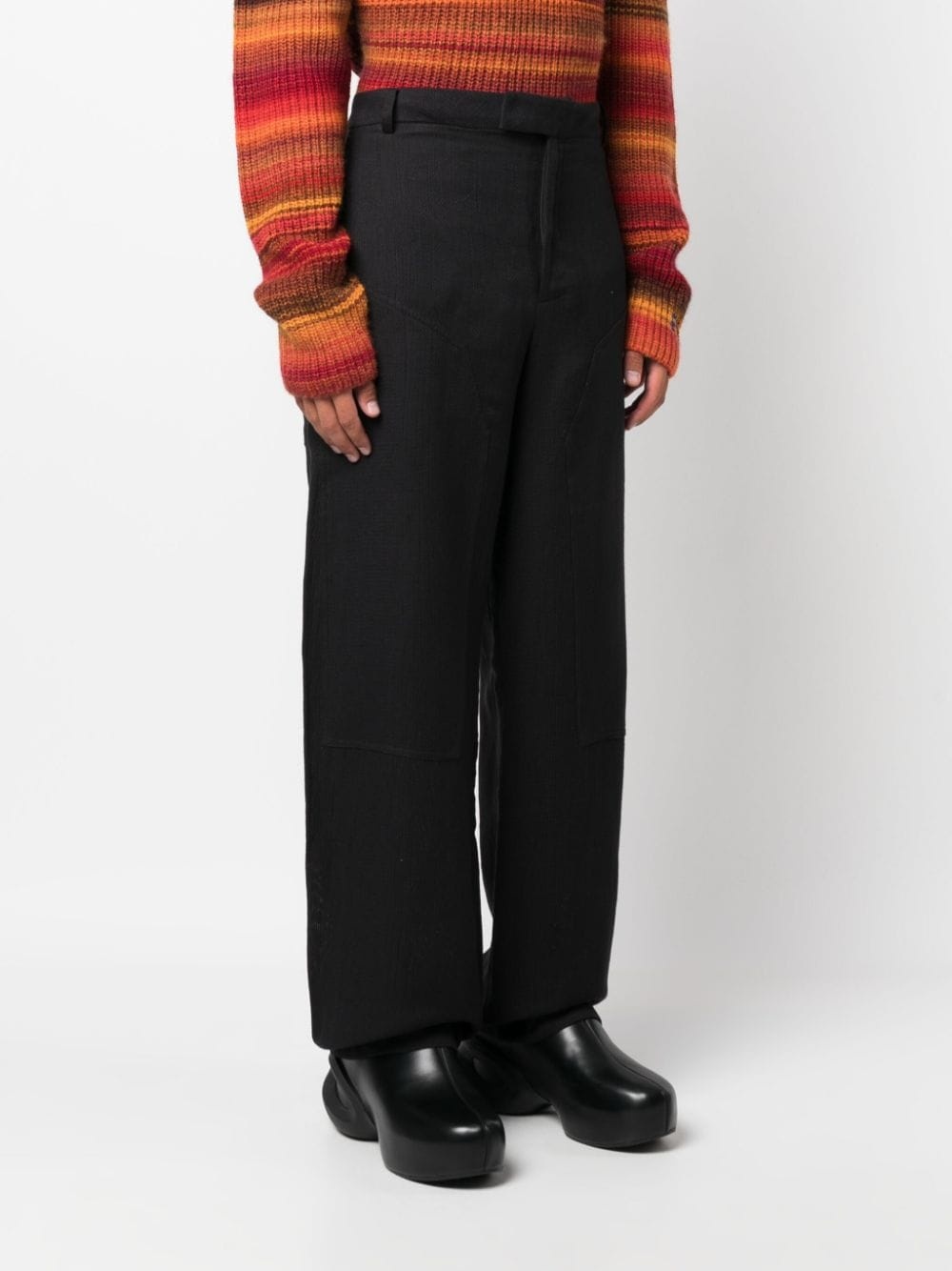 straight-leg tailored trousers - 3