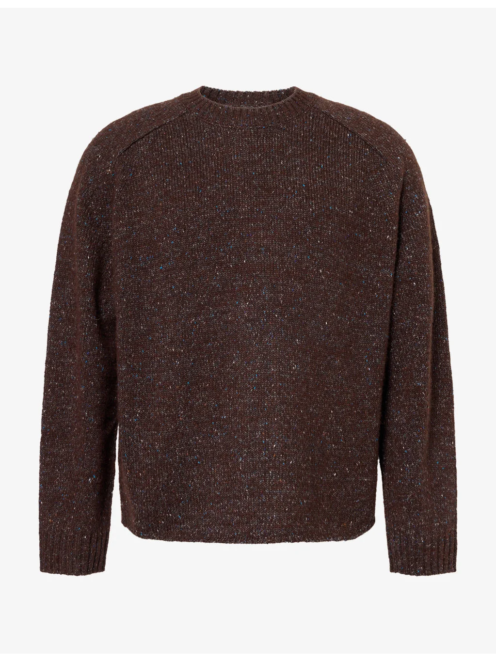 Jim Crew Neck Melange Wool-Blend Knit Jumper - 1
