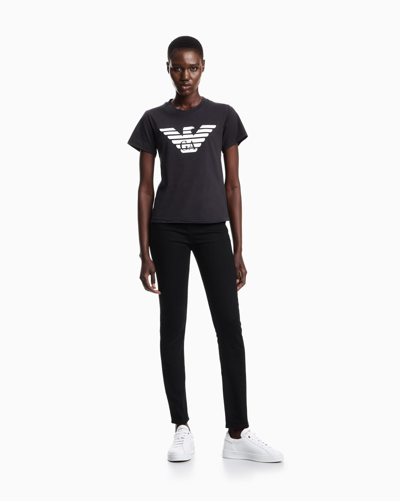 J20 High-waisted, super skinny-leg jeans in rinsed comfort denim - 2