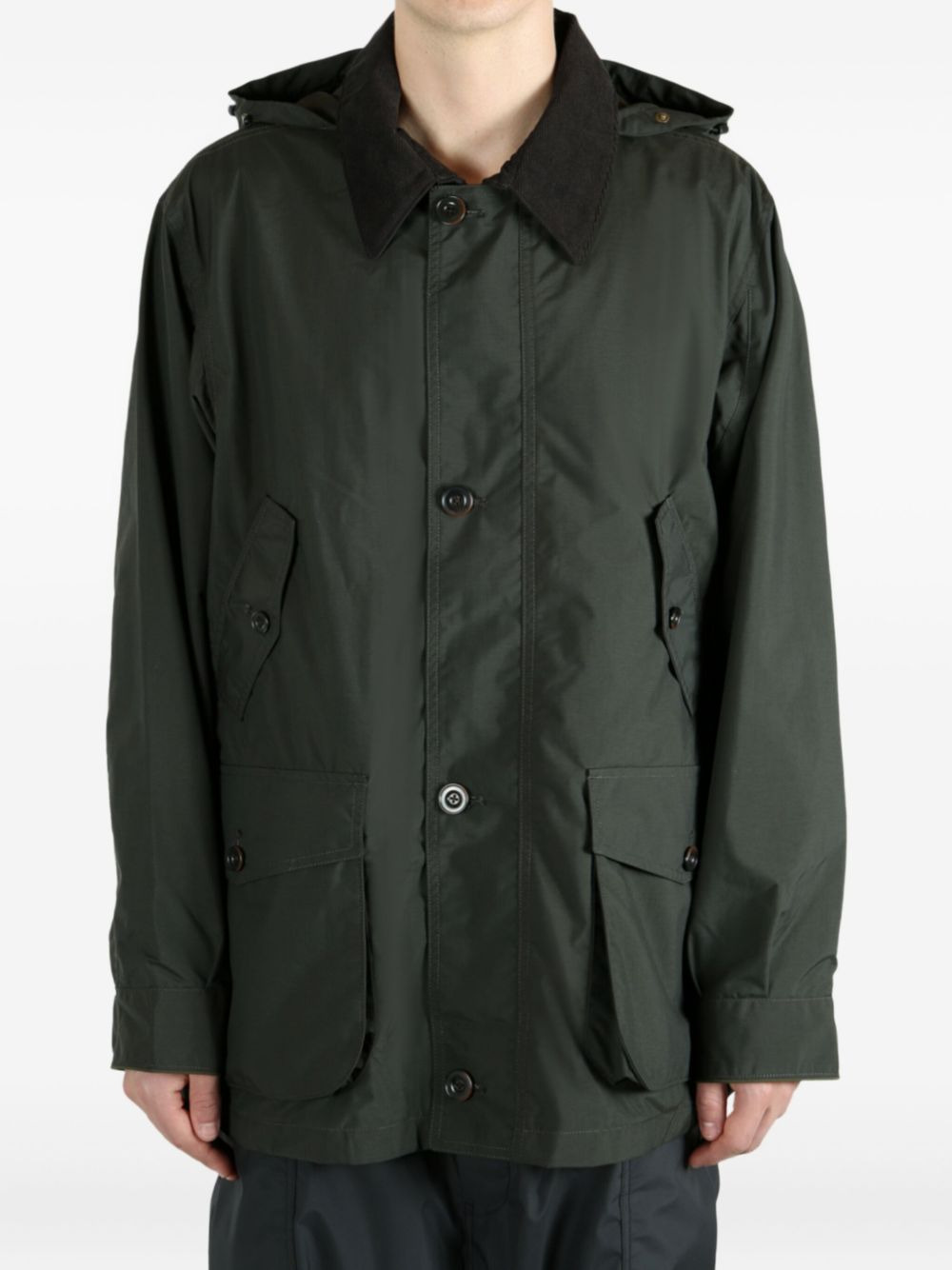 x Pertex®︎ Unlimited hooded patch-pocket parka coat - 2