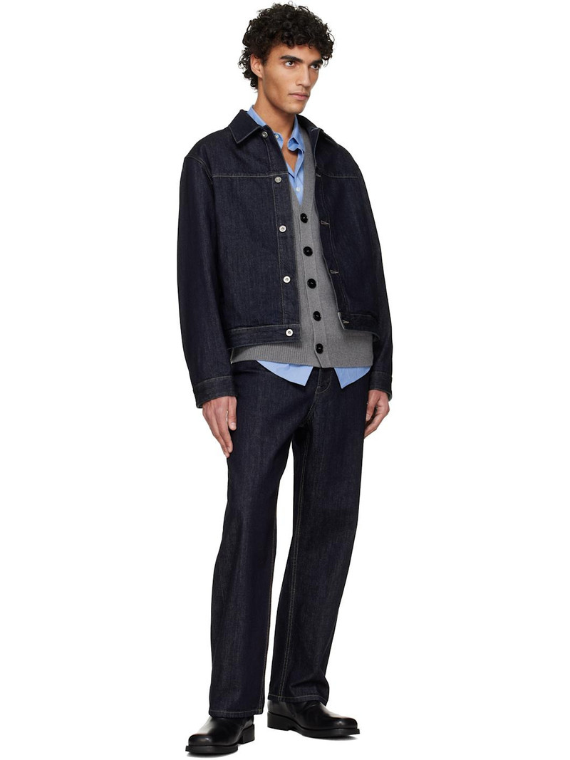 Jil Sander Navy Blouson Jacket outlook