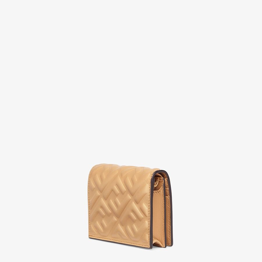 Beige nappa leather wallet - 2