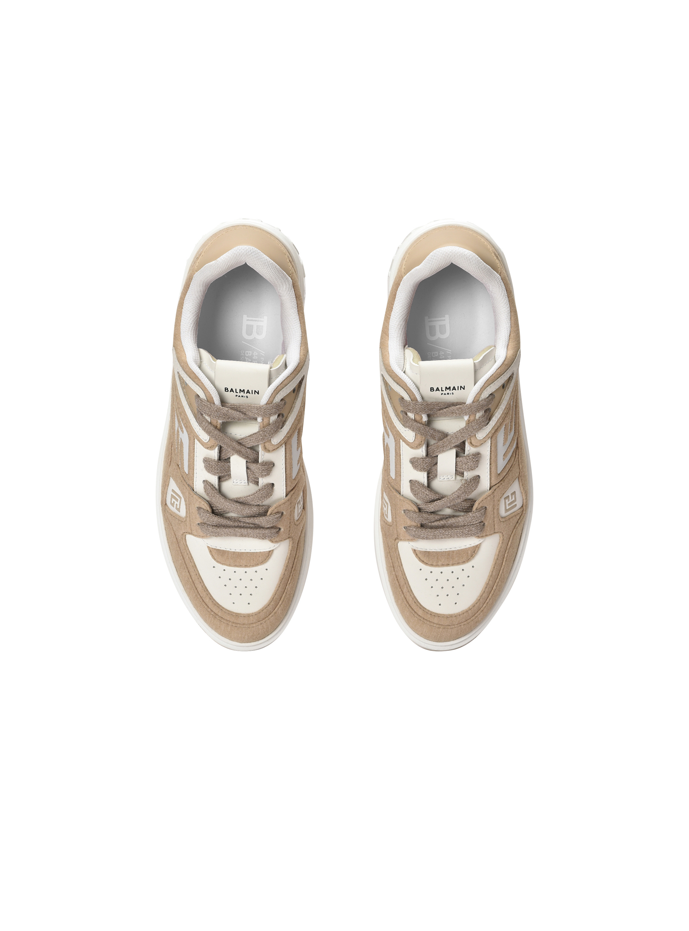 B-Court Skate trainers in fleece and calfskin - 3