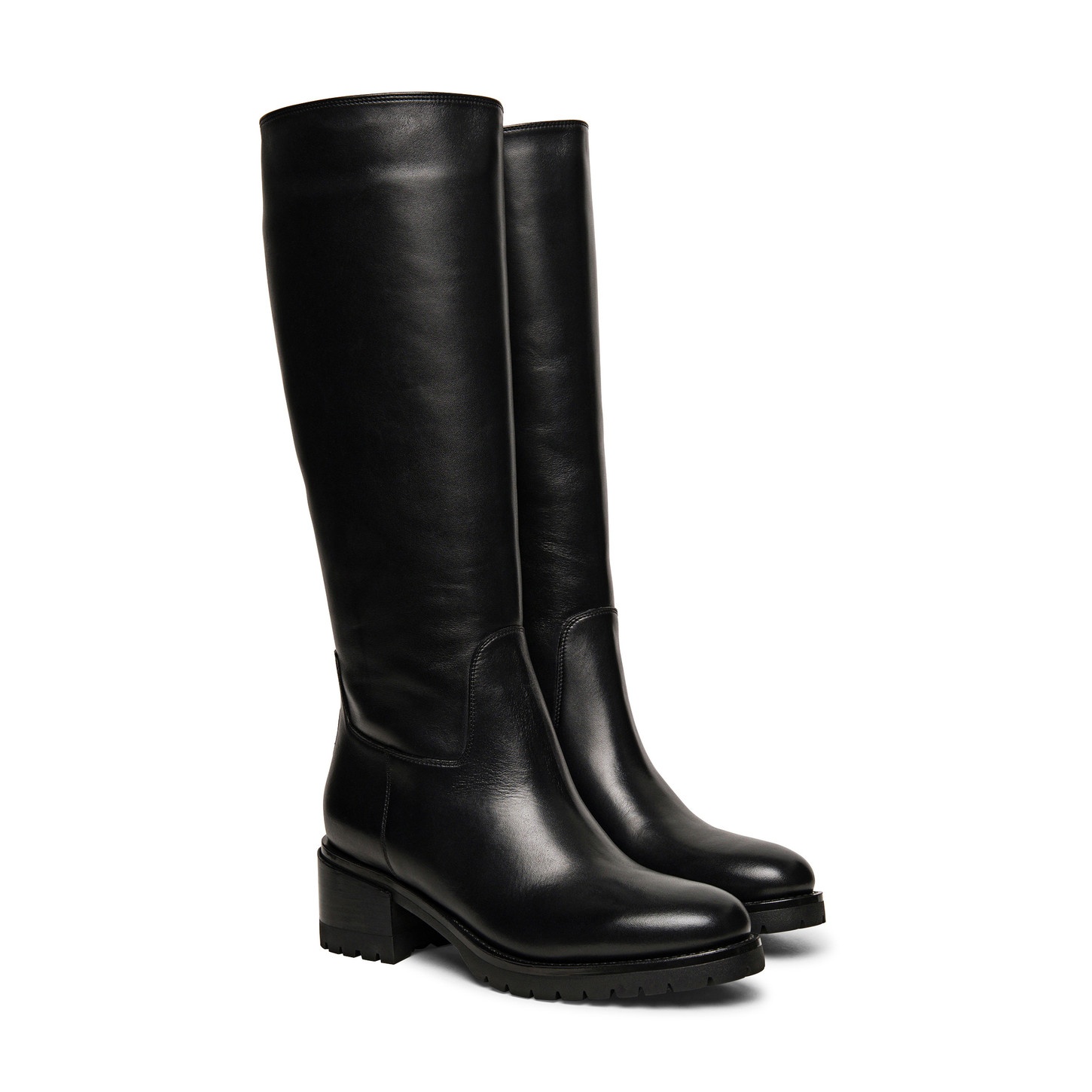 Women’s black leather boot - 2