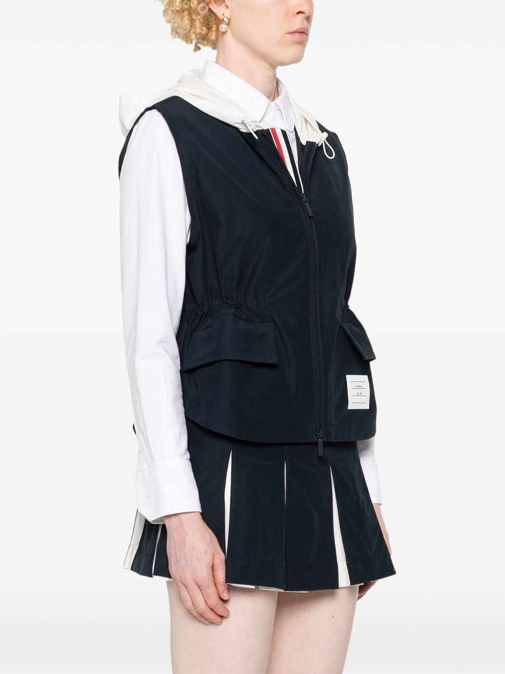 ripstop hooded gilet - 3