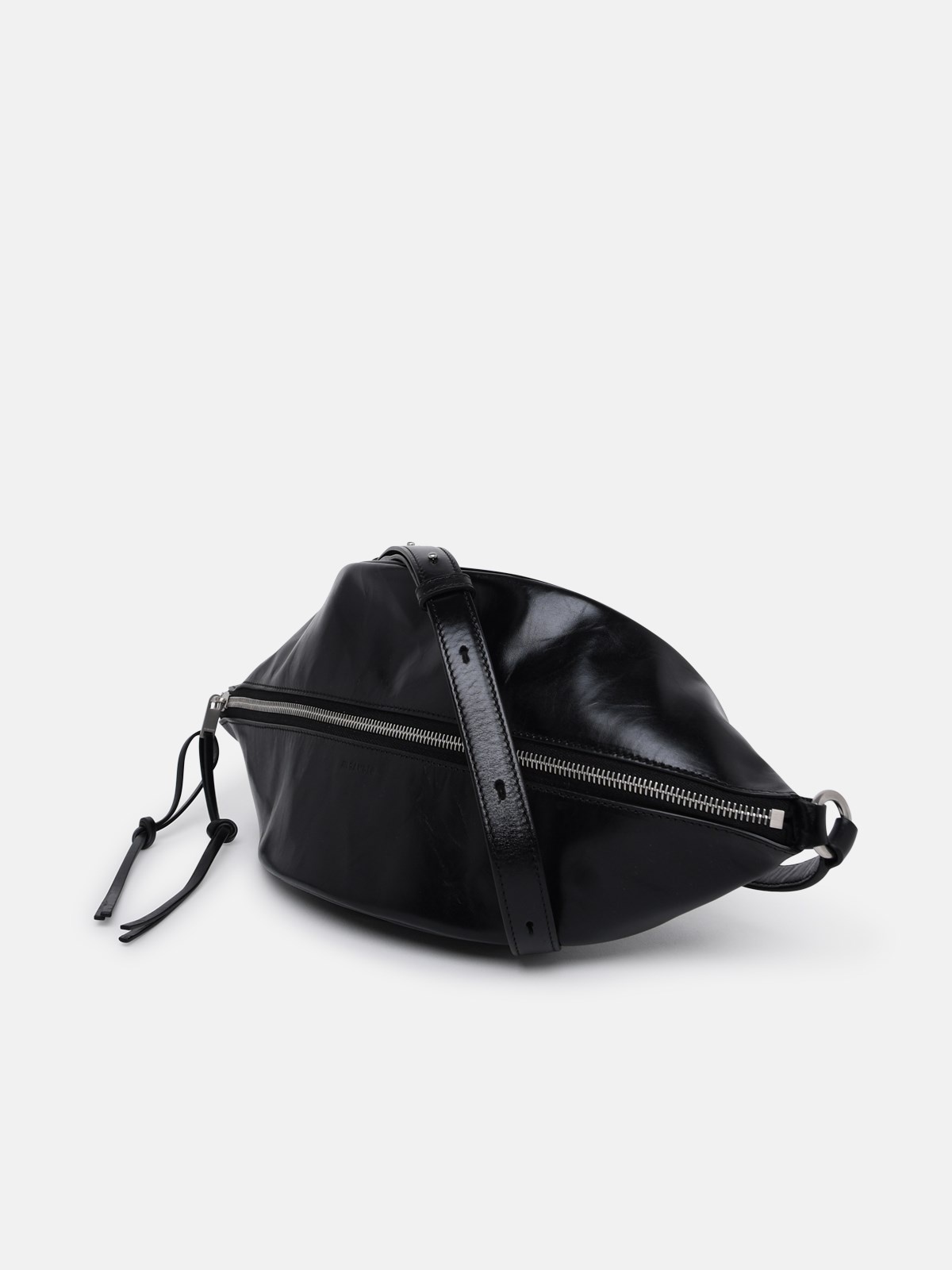 Black leather belt bag - 2
