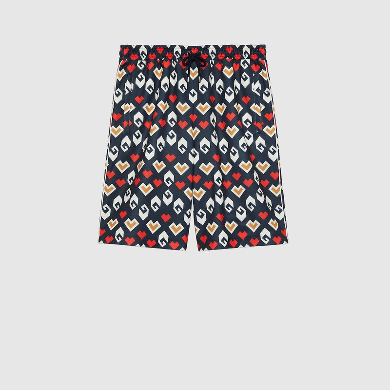 Square G print technical jersey shorts 1