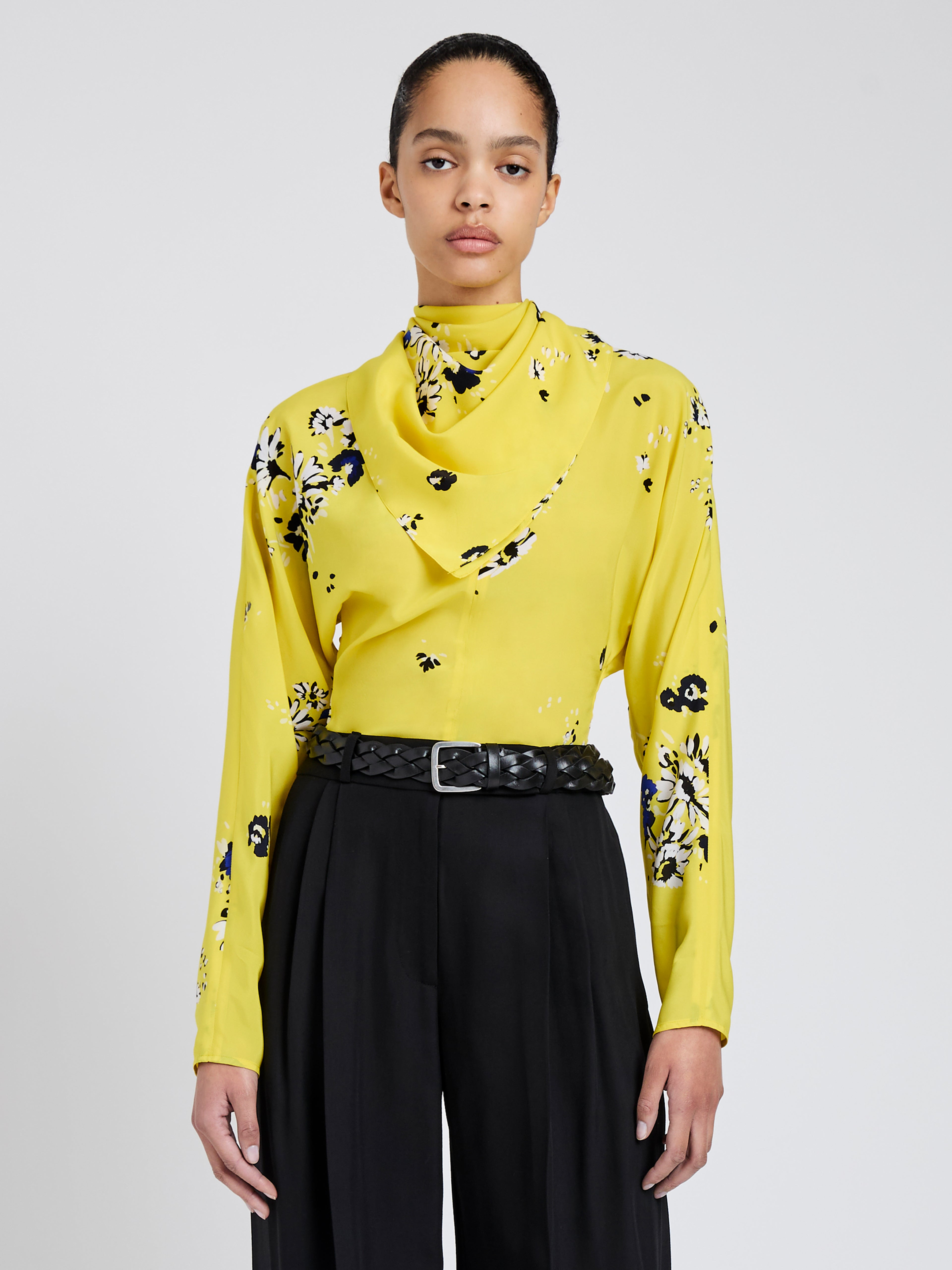 Ysabelle Top in Printed Silk Viscose - 2