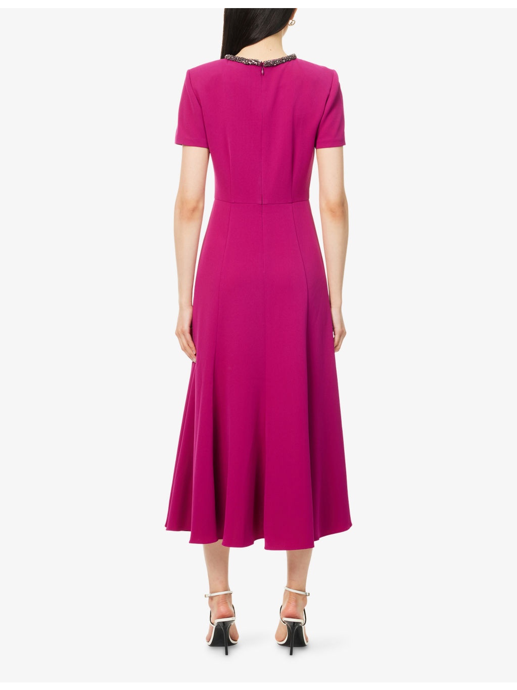 Cady Rhinestone-Embellished Woven Midi Dress - 4
