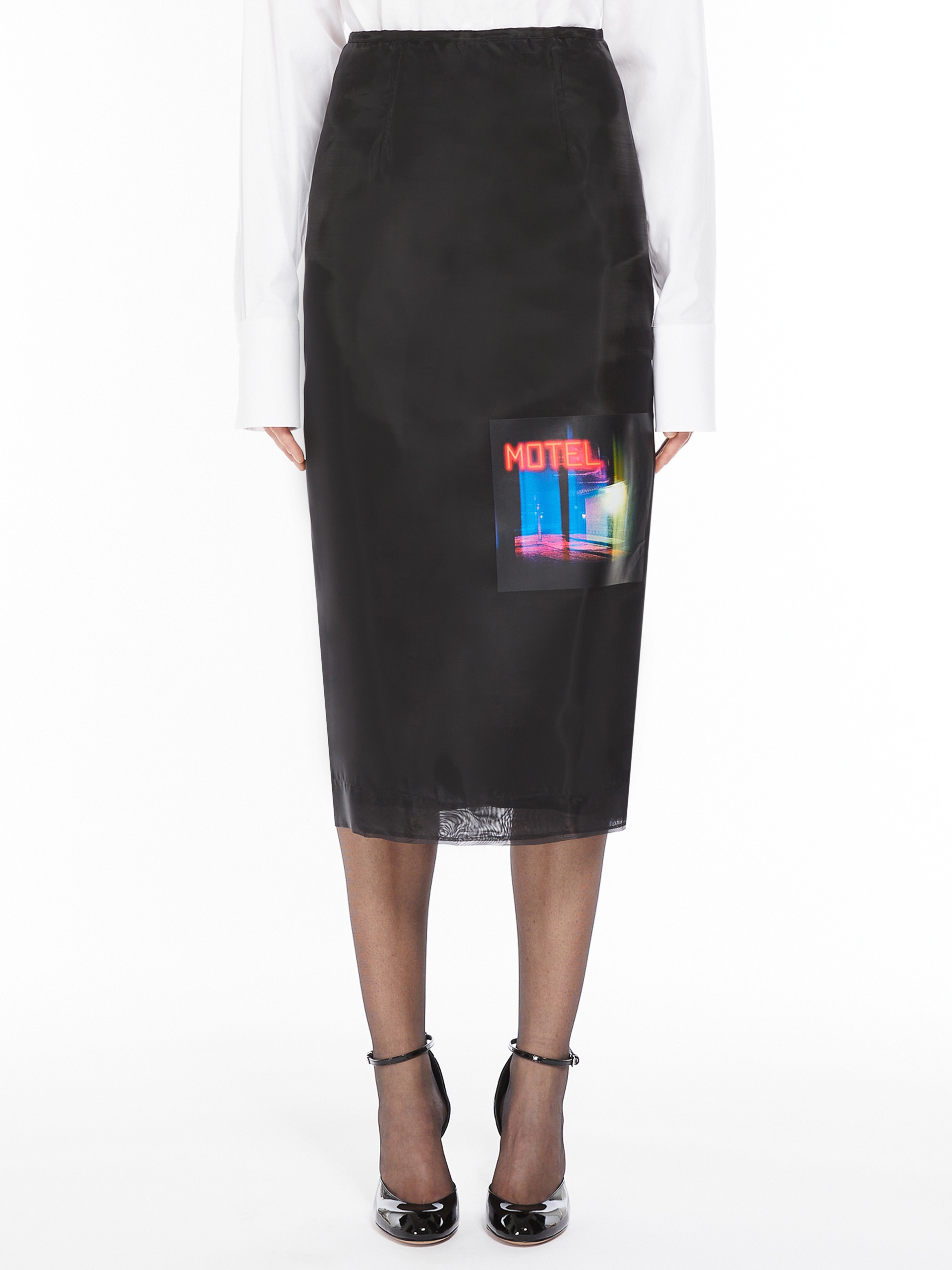 ANZIO1234 Organza midi skirt - 3