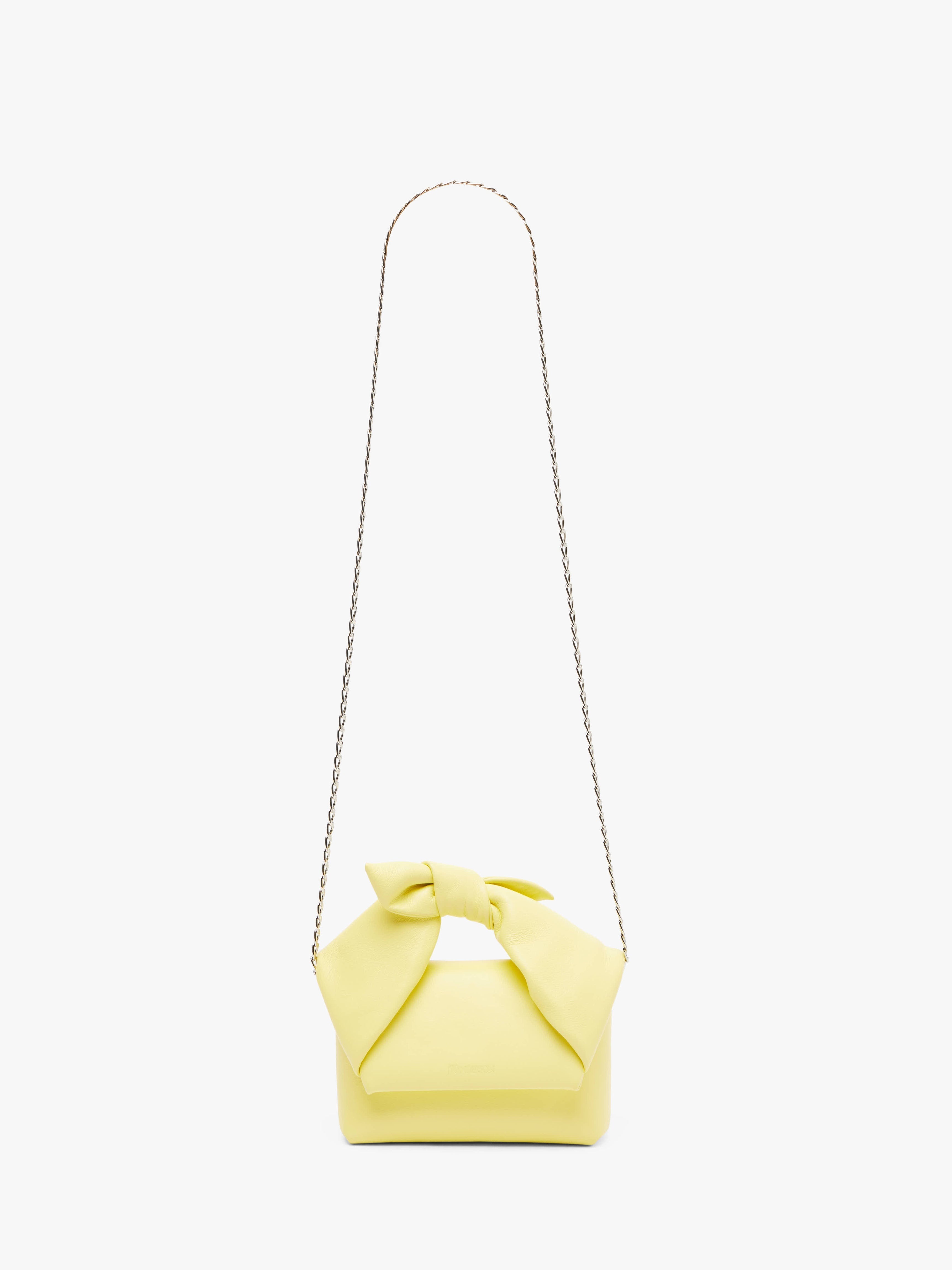 SMALL BOW TWISTER - LEATHER TOP HANDLE BAG - 5