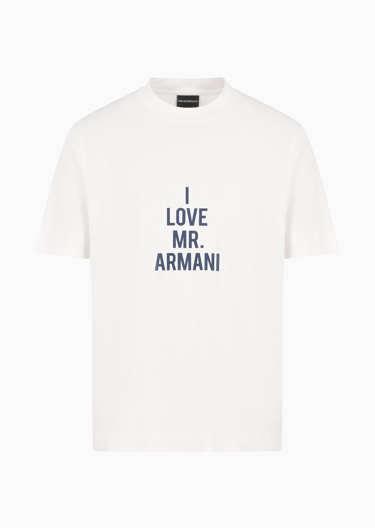 Lightweight jersey T-shirt with I love Mr Armani ASV print - 1